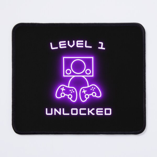 Item preview, Level 1 Unlocked 1st Birthday Gift for Video Gamers  designed and sold by amchtakkosa1.