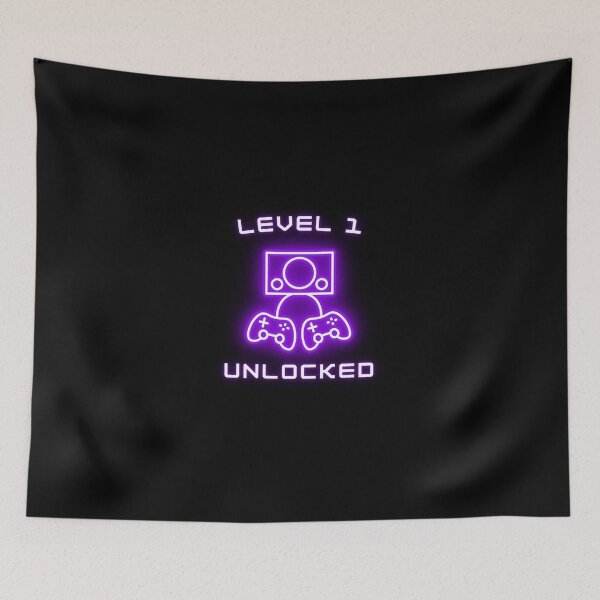 Item preview, Level 1 Unlocked 1st Birthday Gift for Video Gamers  designed and sold by amchtakkosa1.