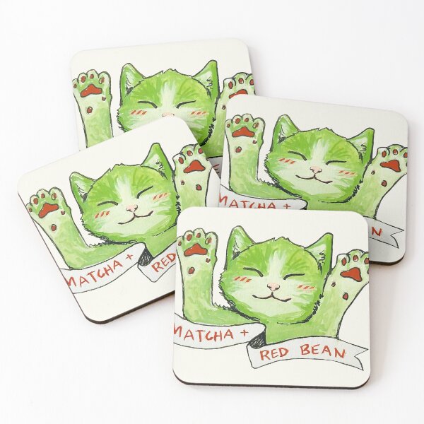 Item preview, Matcha and Red Toe Beans - Poster designed and sold by clothingart8.