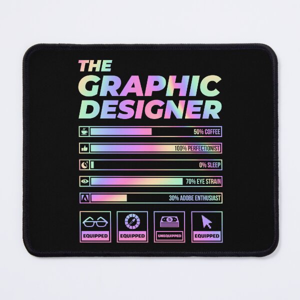 Item preview, The Graphic Designer Profile (Holographic Version) designed and sold by PixelStitched.