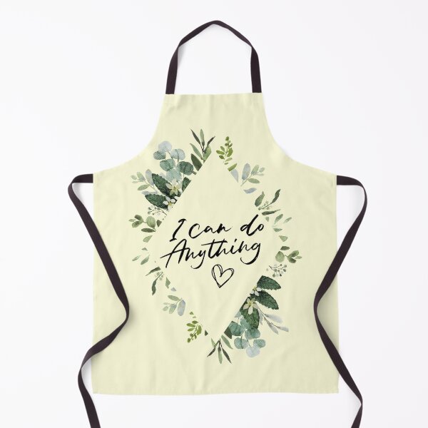 Item preview, I Can Do Anything Inspirational Quote | Floral Flower Leaves Diamond Border: designed and sold by LifeAndWonder.
