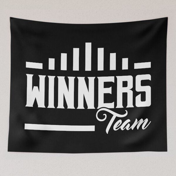 Item preview, Winners team for all time motivation designed and sold by TheLuckyShirts.