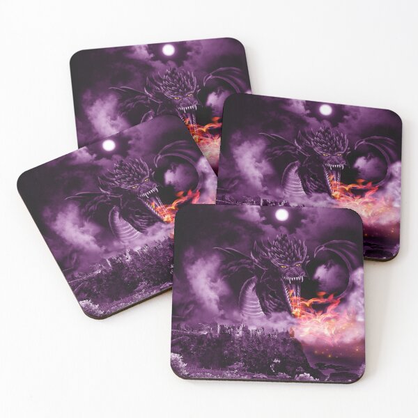 Item preview, Celtic Castle Dragon Flame in the Purple Moonlight designed and sold by Kim Andrews.