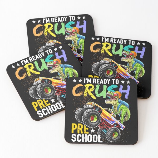 Item preview, Crush Preschool Dinosaur Monster Truck Back to School Boys designed and sold by anes18.