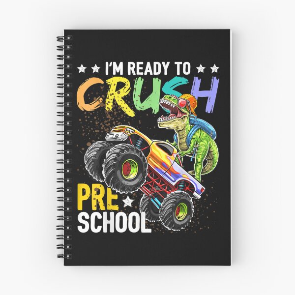 Item preview, Crush Preschool Dinosaur Monster Truck Back to School Boys designed and sold by anes18.
