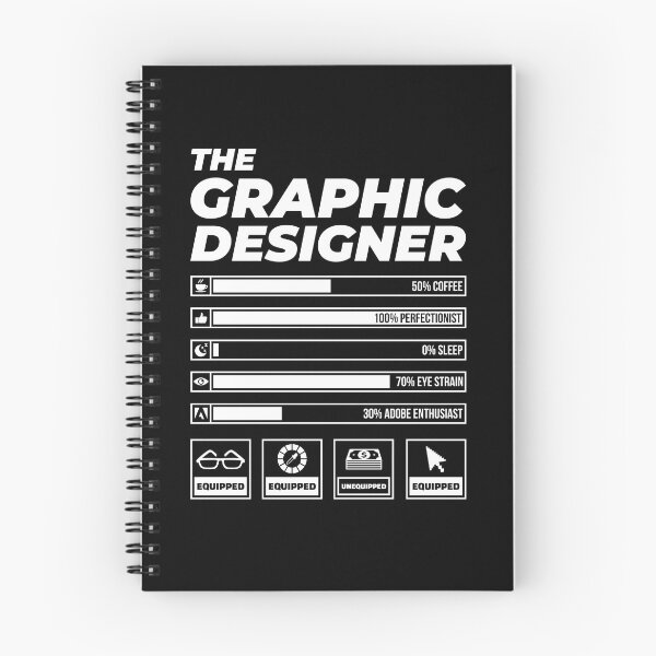 Item preview, The Graphic Designer Profile (Black Version) designed and sold by PixelStitched.