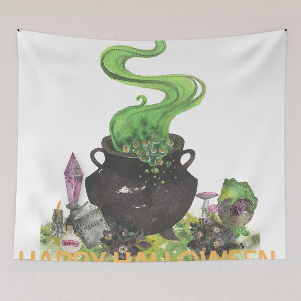 Item preview, Happy Halloween Witch Pot designed and sold by Oonward2021.