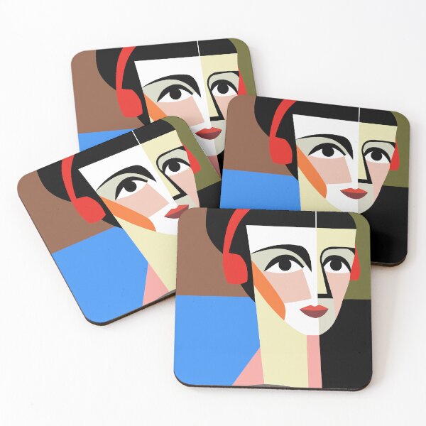 Item preview, Woman With Headphones designed and sold by Glenn Slingsby.