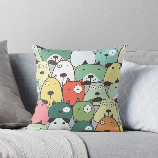 Item preview, Green Funny Dog Faces designed and sold by MameDesign.