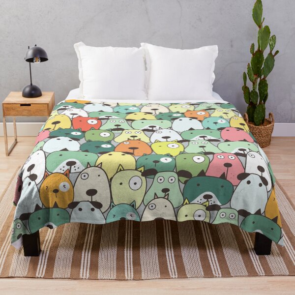 Item preview, Green Funny Dog Faces designed and sold by MameDesign.