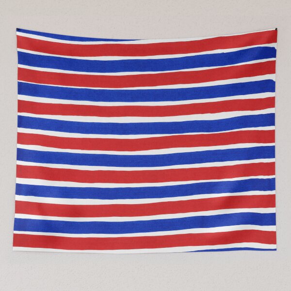 Item preview, Horizontal red, blue and white striped pattern - red, white and royal blue stripes designed and sold by patterncrow.