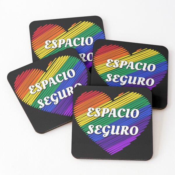 Item preview, Espacio Seguro Corazón LGBTQ+ | Safe Space lgbtq+ apoya la bandera del orgullo arcoíris designed and sold by LolioGifts.
