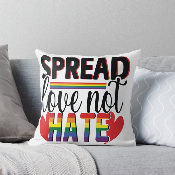Item preview, Spread Love Not Hate -  Gay Pride designed and sold by MauveMoves.