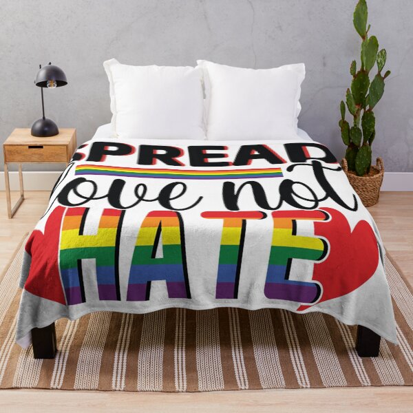Item preview, Spread Love Not Hate - Gay Pride designed and sold by MauveMoves.