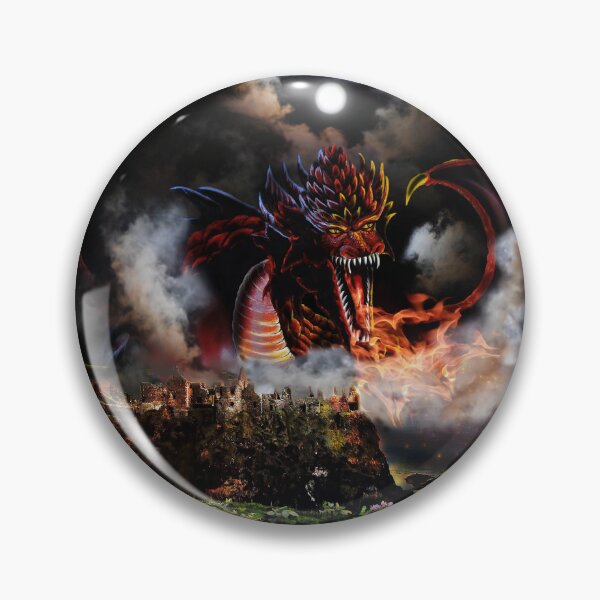 Item preview, Celtic Castle Dragon Flame in the Moonlight designed and sold by Kim Andrews.