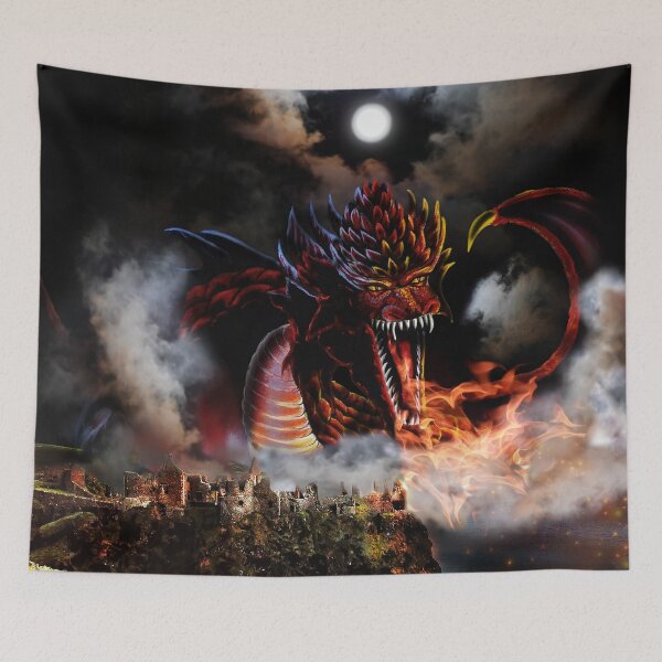 Item preview, Celtic Castle Dragon Flame in the Moonlight designed and sold by Kim Andrews.