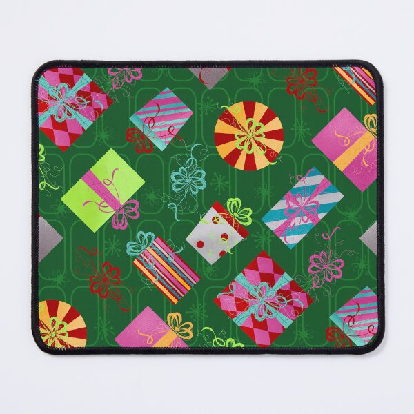 Item preview, Green - Retro Mid century Christmas Presents designed and sold by WickedRefined - Nicole Demereckis.