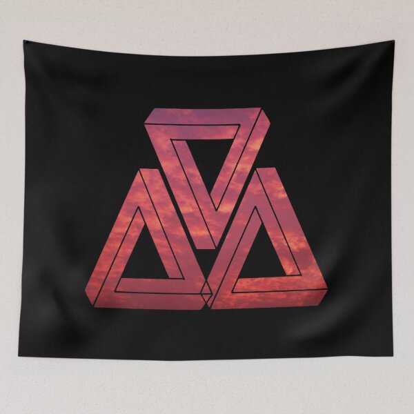 Item preview, Red Sky Triple Triangle Me Impressed designed and sold by createVisions.