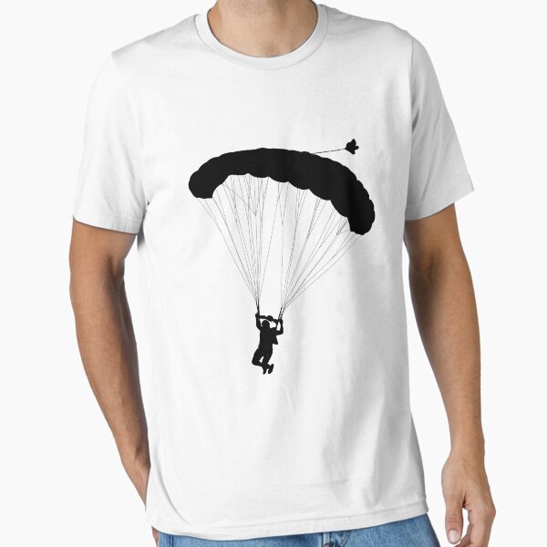 Aperçu de l'œuvre Parachutisme en parachute noir, vivez le frisson de l'aventure en chute libre créée et vendue par MoStorish.