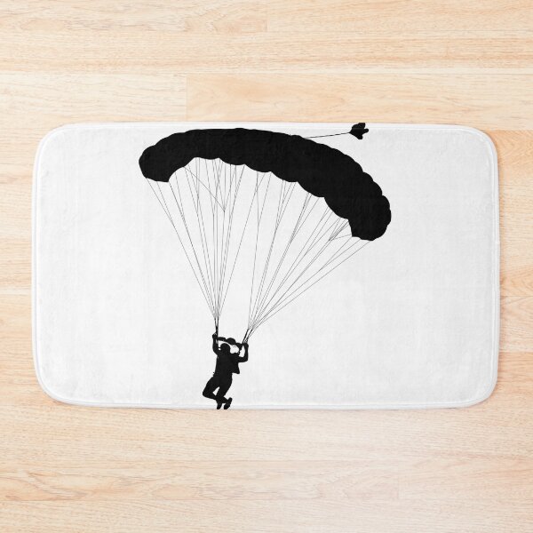 Item preview, Black Parachute Skydiving, Experience the Thrill of Freefall Adventure designed and sold by MoStorish.