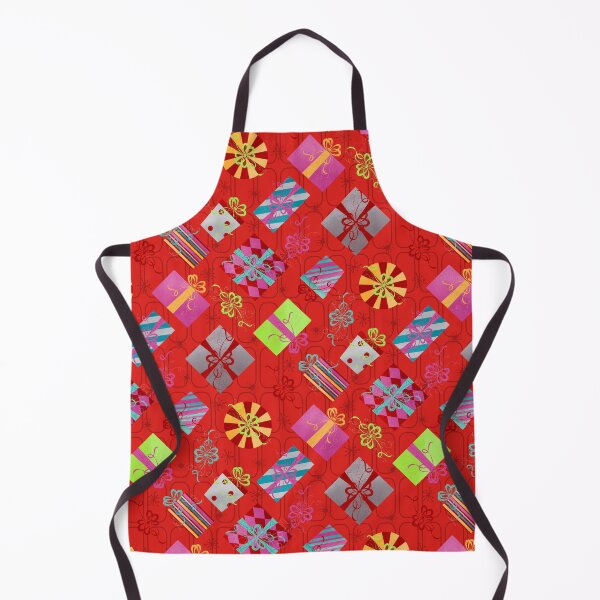 Item preview, Red - Retro Mid century Christmas Presents designed and sold by WickedRefined - Nicole Demereckis.