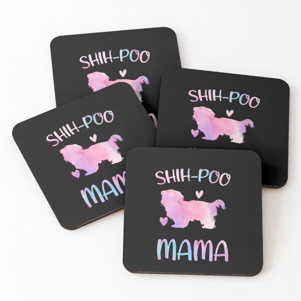 Item preview, Shih-Poo Mom Shirt, Watercolor Dog Mom, Shih-Poo dog Mama mother, Shih-Poo Owner Mom Chritmas Birthday Gift designed and sold by xlnv.