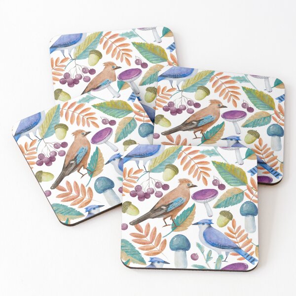 Item preview, Autumn Birds and Leaves, and Acorns designed and sold by MameDesign.