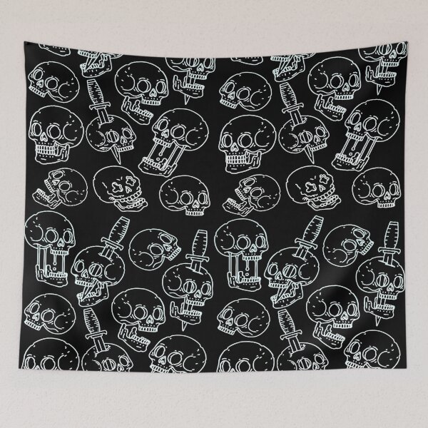 Item preview, gothic skull pattern designed and sold by BlkBearyDesigns.