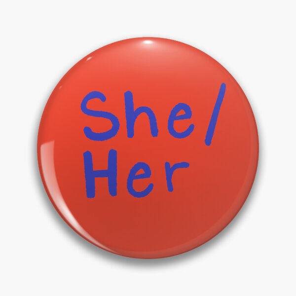 Item preview, Red She/Her (Blue Text) designed and sold by Smoltsuki.