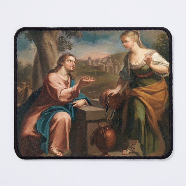 Item preview, Christ and the Samaritan Woman at the Well | Francesco Trevisani | 1699 Renaissance Gospel Biblical Art designed and sold by CJET.
