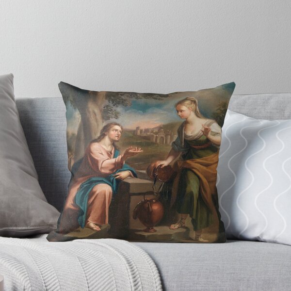Item preview, Christ and the Samaritan Woman at the Well | Francesco Trevisani | 1699 Renaissance Gospel Biblical Art designed and sold by CJET.