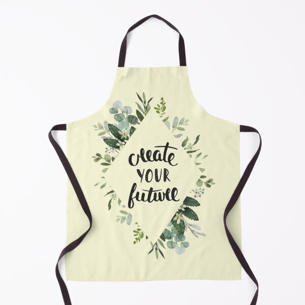 Item preview, Create Your Future Inspirational Quote | Floral Flower Leaves Diamond Border: designed and sold by LifeAndWonder.