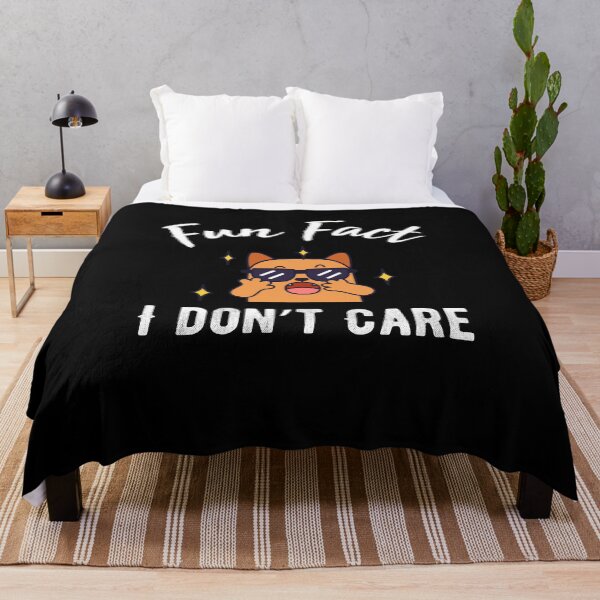Item preview, Fun Fact I Don't Care  - Funny  cat  quote designed and sold by Raiko-art.