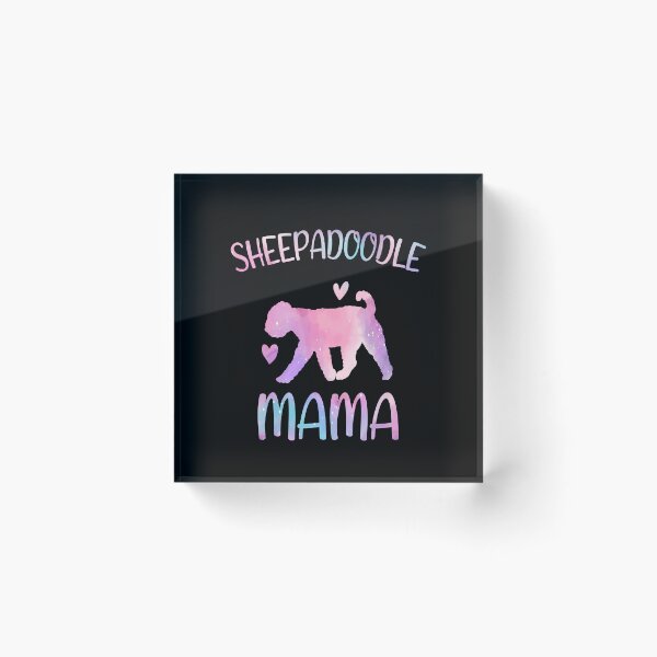 Item preview, Sheepadoodle Mom Shirt, Watercolor Dog Mom, Sheepadoodle dog Mama mother, Sheepadoodle Owner Mom Chritmas Birthday Gift designed and sold by xlnv.