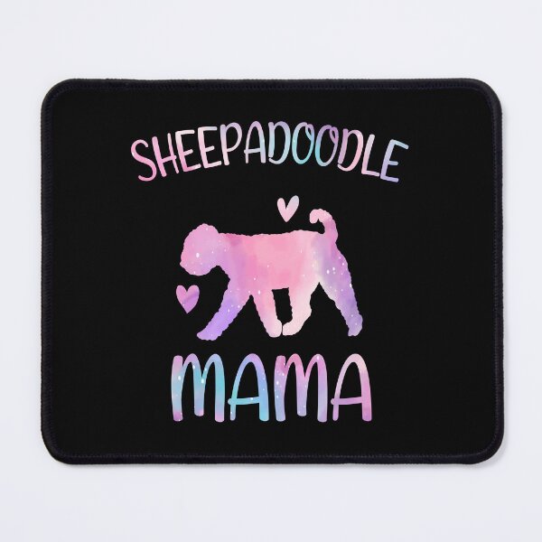 Item preview, Sheepadoodle Mom Shirt, Watercolor Dog Mom, Sheepadoodle dog Mama mother, Sheepadoodle Owner Mom Chritmas Birthday Gift designed and sold by xlnv.