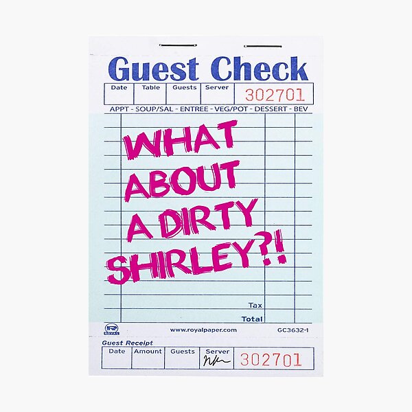 Item preview, Shirley - GUEST CHECK @NIKKISBLING_ designed and sold by nicolekap29.