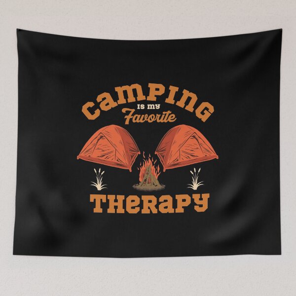 Item preview, Camping is My Favorite Therapy,camping,camp,hiking,first time camping,first camping,apparently,glamp,adventure,camper,camping time,camping vacation,camping now,vacation,nature,outdoor designed and sold by NAZIMNADIR.