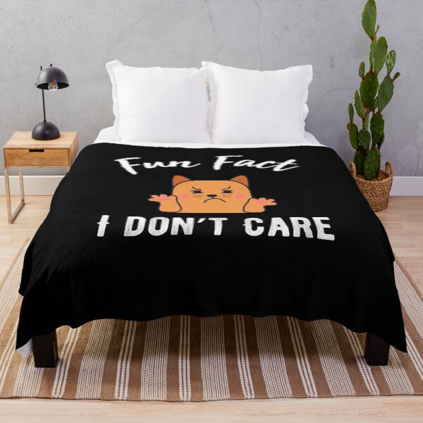 Item preview, Fun Fact I Don't Care  - Funny  cat  quote designed and sold by Raiko-art.