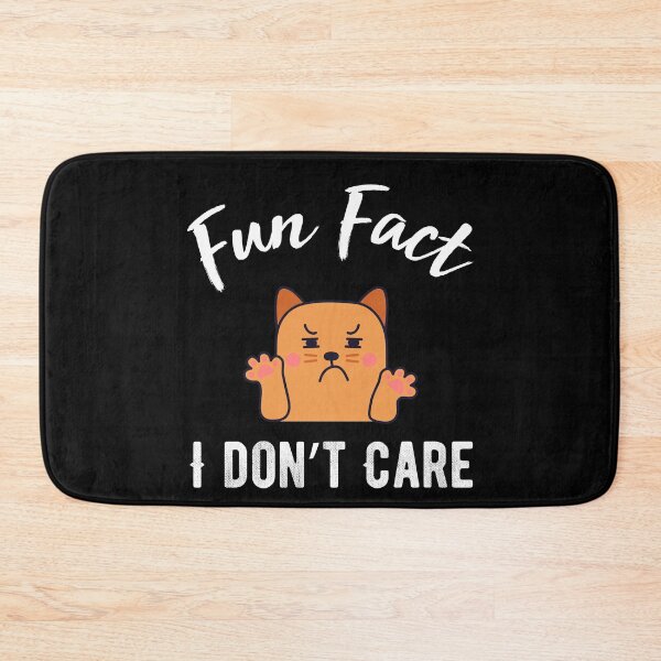 Item preview, Fun Fact I Don't Care  - Funny  cat  quote designed and sold by Raiko-art.
