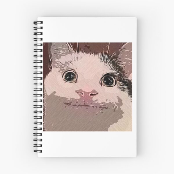 Item preview, Popular meme Cat OIL PAINTING style Artwork (WHITE color) designed and sold by M-Osamah.