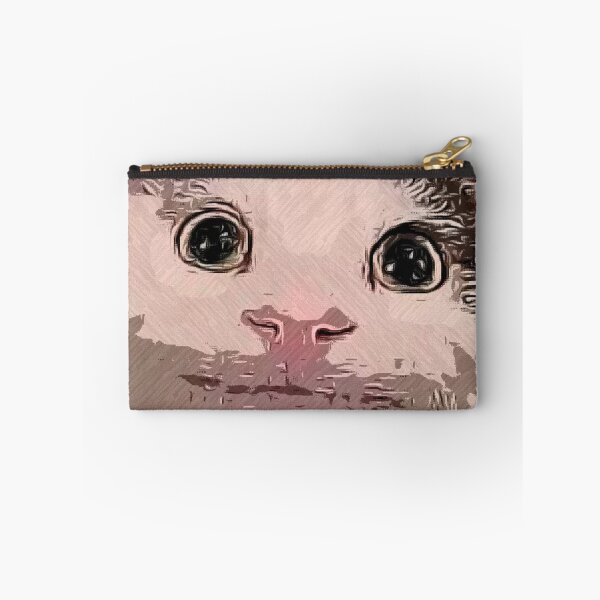 Item preview, Popular meme Cat OIL PAINTING style Artwork (WHITE color) designed and sold by M-Osamah.