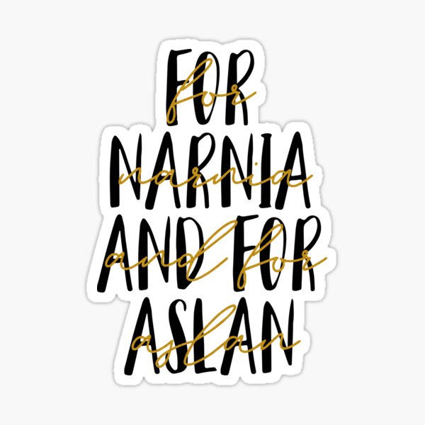 Aslan Narnia Art Print Sticker by BoundlessJoyStudios