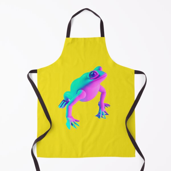 Item preview, a full body of a frog in the vaporwave style of the 90s, pastel color palette, 3d render designed and sold by wavelengthss.