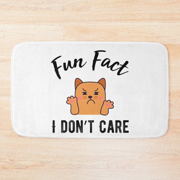 Item preview, Fun Fact I Don't Care  - Funny  cat  quote designed and sold by Raiko-art.