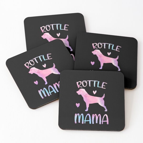 Aperçu de l'œuvre Chemise de maman de Rottle, maman de chien d'aquarelle, mère de maman de chien de Rottle, cadeau d'anniversaire de Noël de maman de propriétaire de Rottle créée et vendue par xlnv.