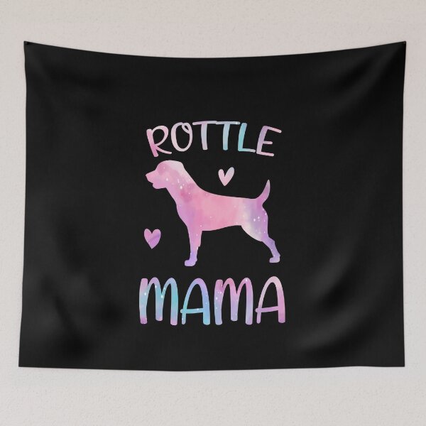Aperçu de l'œuvre Chemise de maman de Rottle, maman de chien d'aquarelle, mère de maman de chien de Rottle, cadeau d'anniversaire de Noël de maman de propriétaire de Rottle créée et vendue par xlnv.
