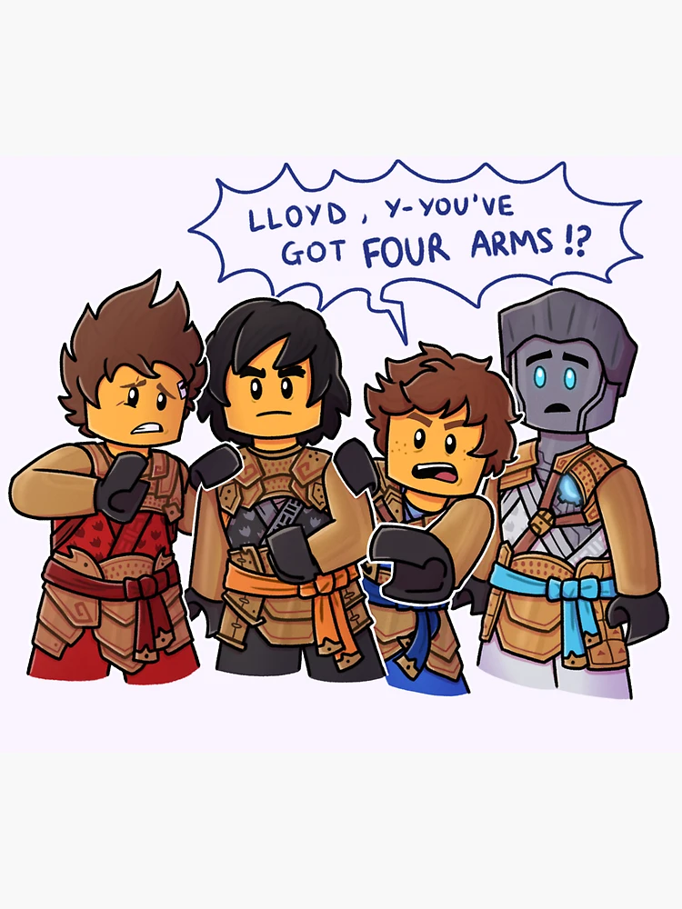 Greenflame Ninjago Lloyd And Kai Four-Arms Fiasco