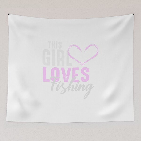 Item preview, Just A Girl Who Loves Fishing designed and sold by FallInLoveCo.