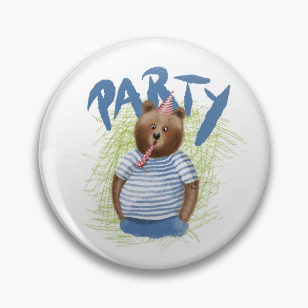 Item preview, party bear designed and sold by FrauBlaschi.