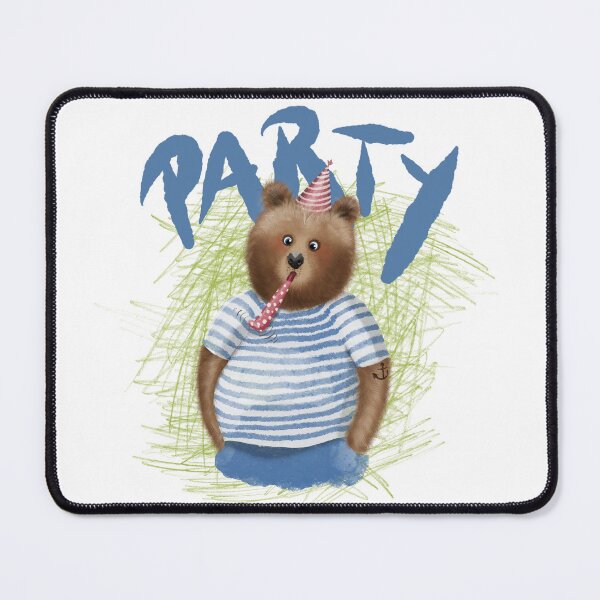 Item preview, party bear designed and sold by FrauBlaschi.